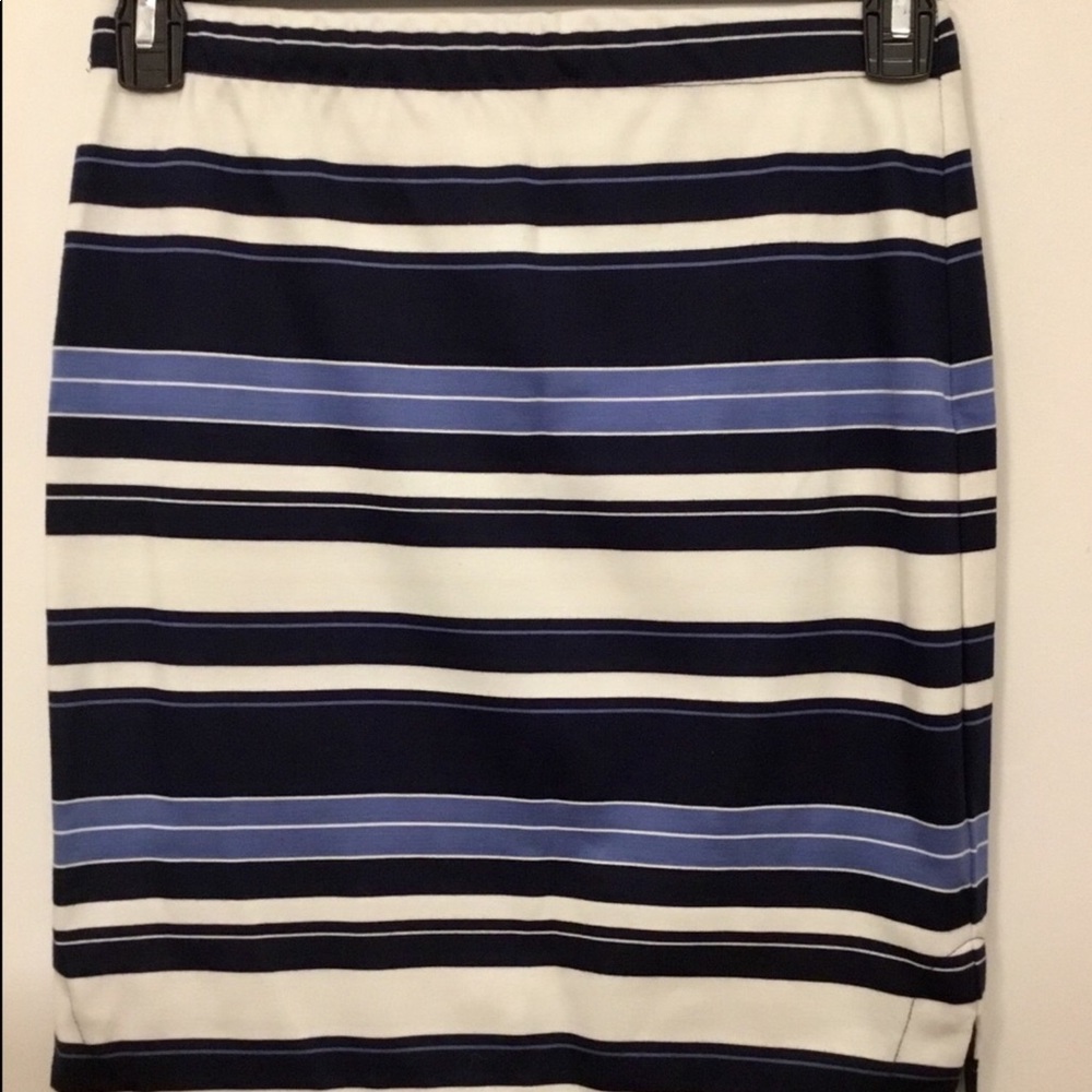 Max Studio skirt stripes.